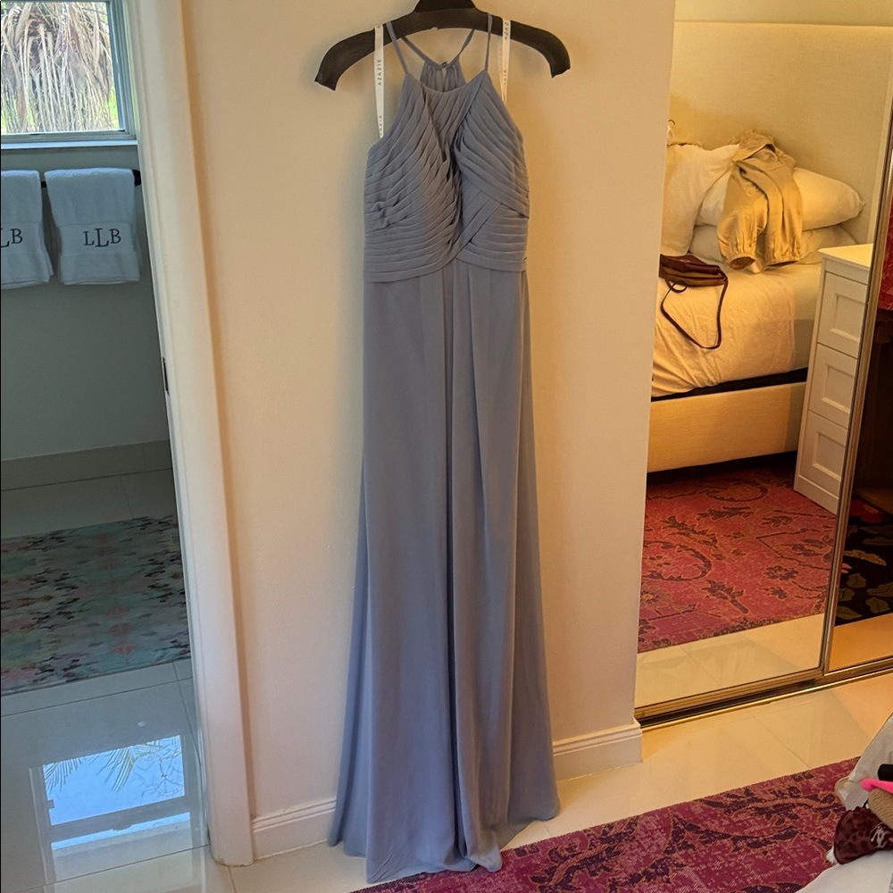 Dusty Blue A-Line Azzi’s Dress